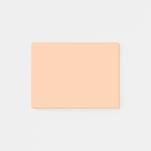 Tiefe Pfirsichfarben Post-it Klebezettel (Vorderseite)