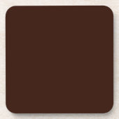Tiefe, reich braun, solide Farbe Getränkeuntersetzer (Vorderseite)