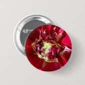 tiefe rote Blüte Button (Vorne & Hinten)