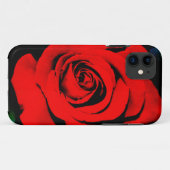 Tiefe Rote Rose Case-Mate iPhone Hülle (Rückseite (Horizontal))