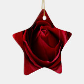tiefe rote Rose Keramik Ornament (Rechts)