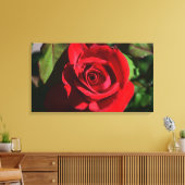 Tiefe Rote Rose Leinwanddruck (Insitu (Wohnzimmer))