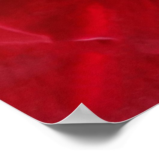 tiefe rote Rose Poster (Ecke)