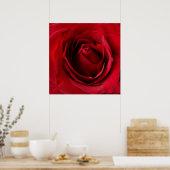 tiefe rote Rose Poster (Küche)