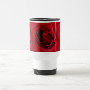 tiefe rote Rose Reisebecher