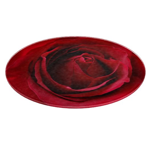 tiefe rote Rose Schneidebrett (Ecke)