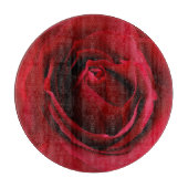 tiefe rote Rose Schneidebrett (Vorderseite)