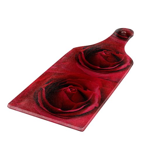tiefe rote Rose Schneidebrett (Ecke)