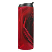 tiefe rote Rose Thermosbecher (Nach links gedreht)
