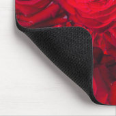 Tiefe rote Rosen Mousepad (Ecke)