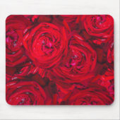 Tiefe rote Rosen Mousepad (Vorne)