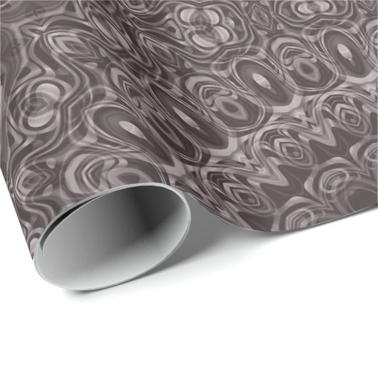 Tiefe samtene Wasserfarbe Mandala in Brauntönen Geschenkpapier (Rolleneckpunkt)