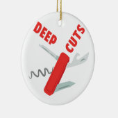 Tiefe Schnitte Keramikornament (Rechts)