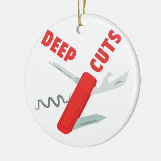 Tiefe Schnitte Keramikornament (Links)