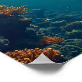 Tiefe Unterwasserwelt Poster (Ecke)