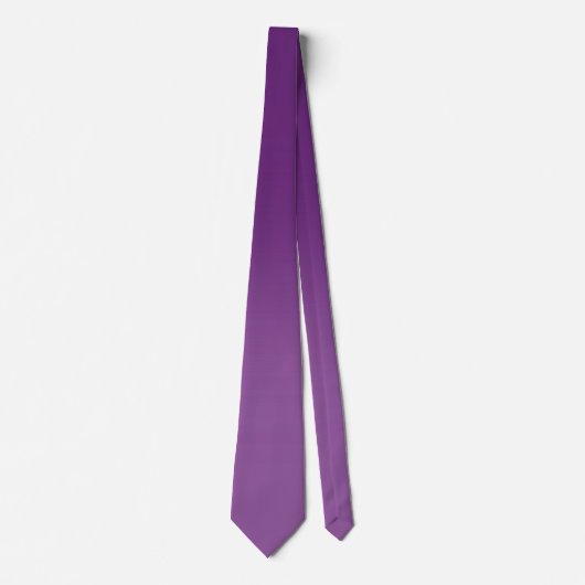 Tiefe Violet bis leicht Lila Gradient Ombre Krawatte (Vorderseite)
