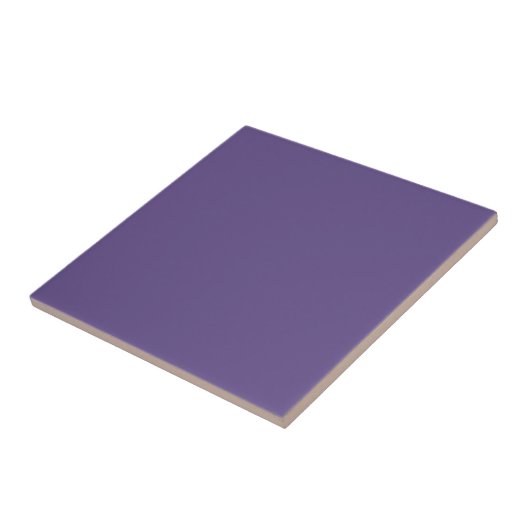 Tiefe Violette, solide Farbe | #634e89 Fliese (Seite)