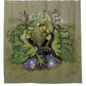 Tiefe Waldmagie Duschvorhang (Vorderseite)