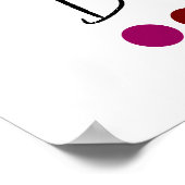 Tiefe Winter Art Saisonale Farbanalyse Art Poster (Ecke)