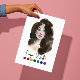 Tiefe Winter Art Saisonale Farbanalyse Art Poster