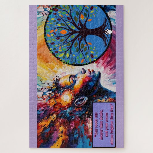 Tiefe Wurzeln, helles Kronenrätsel Puzzle (Vertikal)