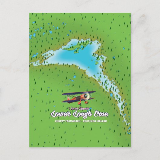 Tiefebene Nordirland Postkarte (Vorderseite)