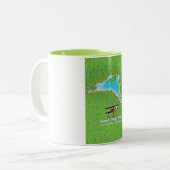 Tiefebene Nordirland Zweifarbige Tasse (Vorderseite Links)