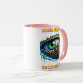 Tiefen der Täuschung Eine Krabbe liegt innerhalb e Tasse (VorderseiteRechts)