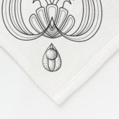 Tiefen: durch Sonja A.S. Mermaid Fleece Decke (Ecke)