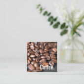 Tiefen-Kaffeebohnen einfache Oswald Lochkarte Treuekarte (Stehend Vorderseite)