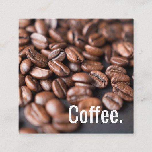 Tiefen-Kaffeebohnen einfache Oswald Lochkarte Treuekarte (Vorderseite)