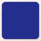 Tiefenblau Rechteckiger Pappuntersetzer (Vorderseite)