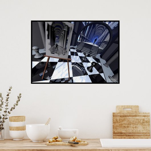 Tiefenwahrnehmung Poster (Küche)