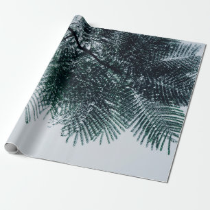 Tiefenwinkel-Foto des grünen Baumes Geschenkpapier
