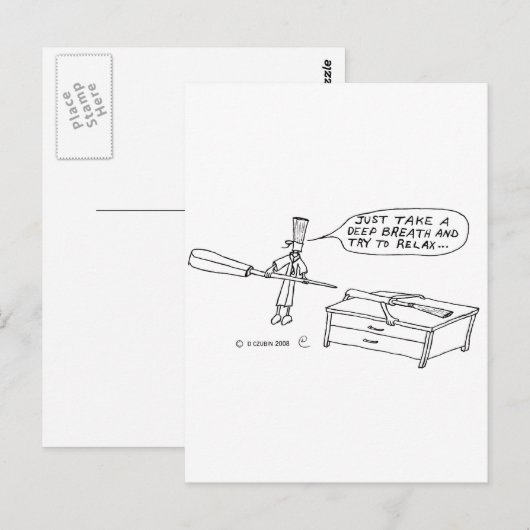 Tiefer Atem Postkarte (Vorne/Hinten)