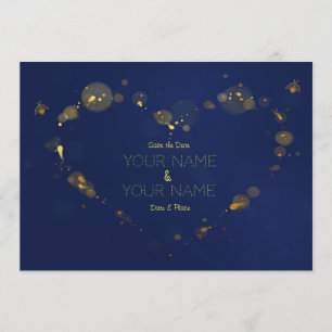 Tiefer Blau- und Goldleuchtkäfer Save the Date