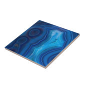 Tiefer blauer Lagune-Achat Fliese (Seite)