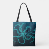 Tiefer Blauer Ozean Tasche (Rückseite)