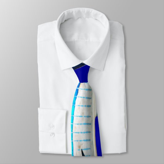 Tiefer blauer Speerfisch Krawatte (Gebunden)