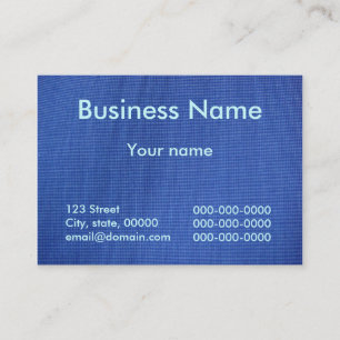 Tiefer blauer Stoff Visitenkarte