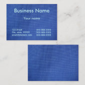 Tiefer blauer Stoff Visitenkarte (Vorne/Hinten)