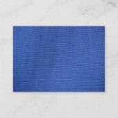 Tiefer blauer Stoff Visitenkarte (Rückseite)