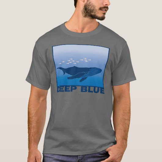 Tiefer Blauwal T-Shirt (Vorderseite)