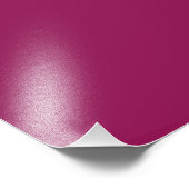 Tiefer Cranberry Rosa Personalisierter Farbhinterg Fotodruck (Ecke)