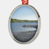 Tiefer Creek See Maryland Silbernes Ornament (Links)