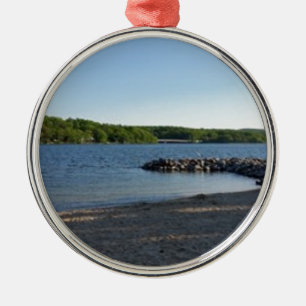 Tiefer Creek See Maryland Silbernes Ornament