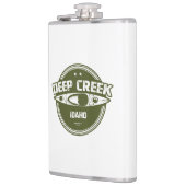 Tiefer Creek Wild und Landschaftlicher Fluss Idaho Flachmann (Links)