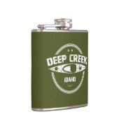 Tiefer Creek Wild und Landschaftlicher Fluss Idaho Flachmann (Rechts)