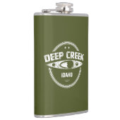 Tiefer Creek Wild und Landschaftlicher Fluss Idaho Flachmann (Rechts)