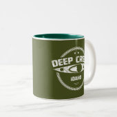 Tiefer Creek Wild und Landschaftlicher Fluss Idaho Zweifarbige Tasse (VorderseiteRechts)